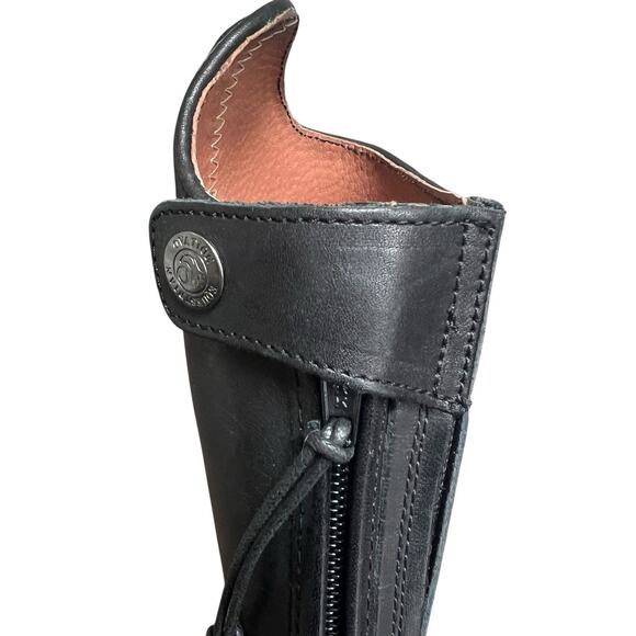 Ovation Girls Black Leather Flex Sport Field Boot Sz 2 Regular Equestrian Riding - Picture 11 of 16